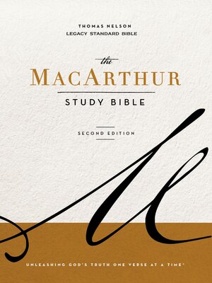 cover image of MacArthur Study Bible